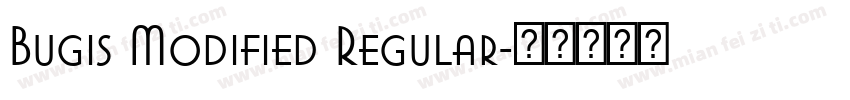Bugis Modified Regular字体转换
